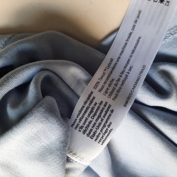 Eileen Fisher Top Womens Medium Boat Neck Tencel Soft Boxy Short Sleeve - Picture 5 of 8